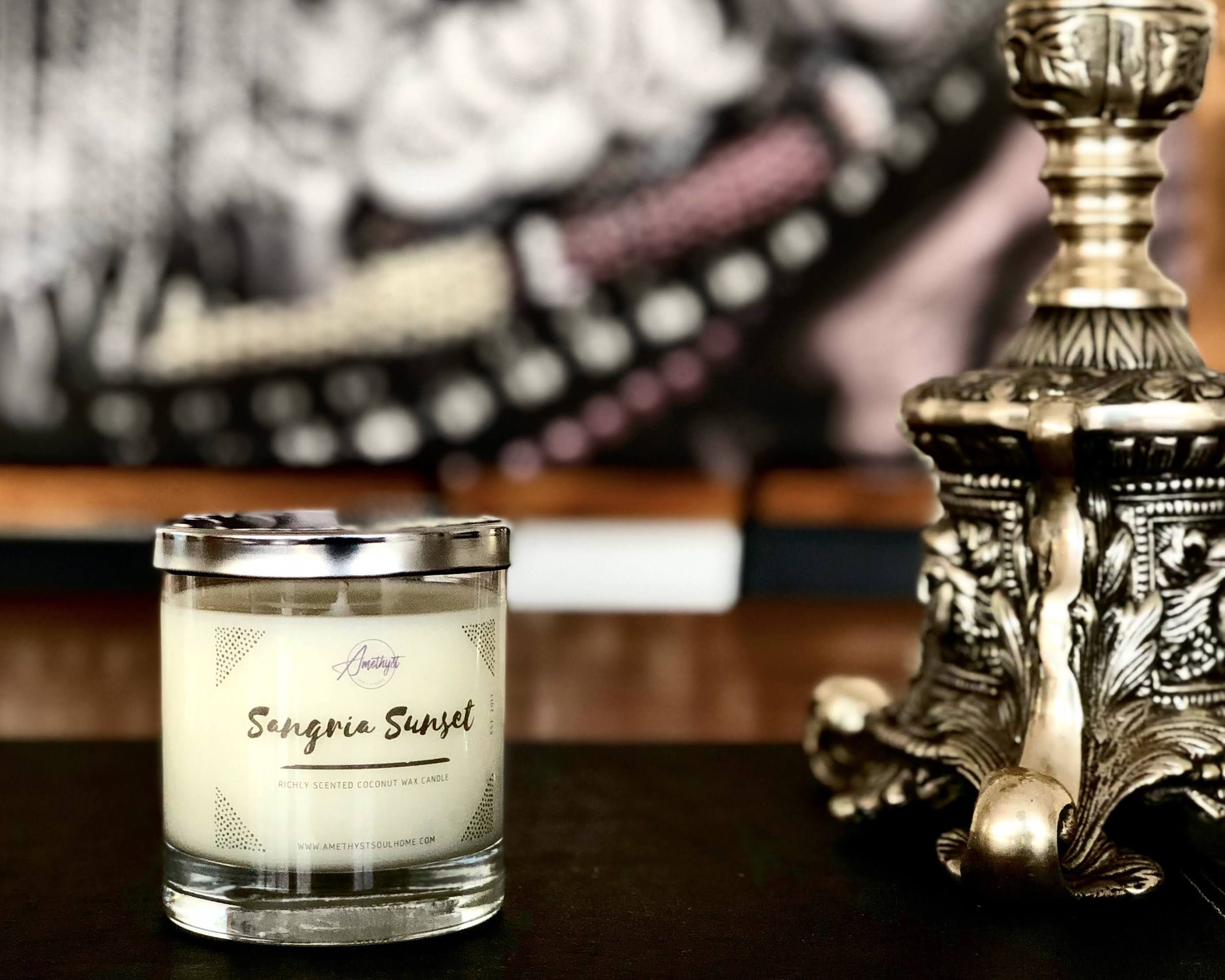 7 OZ CANDLES Amethyst Soul Home