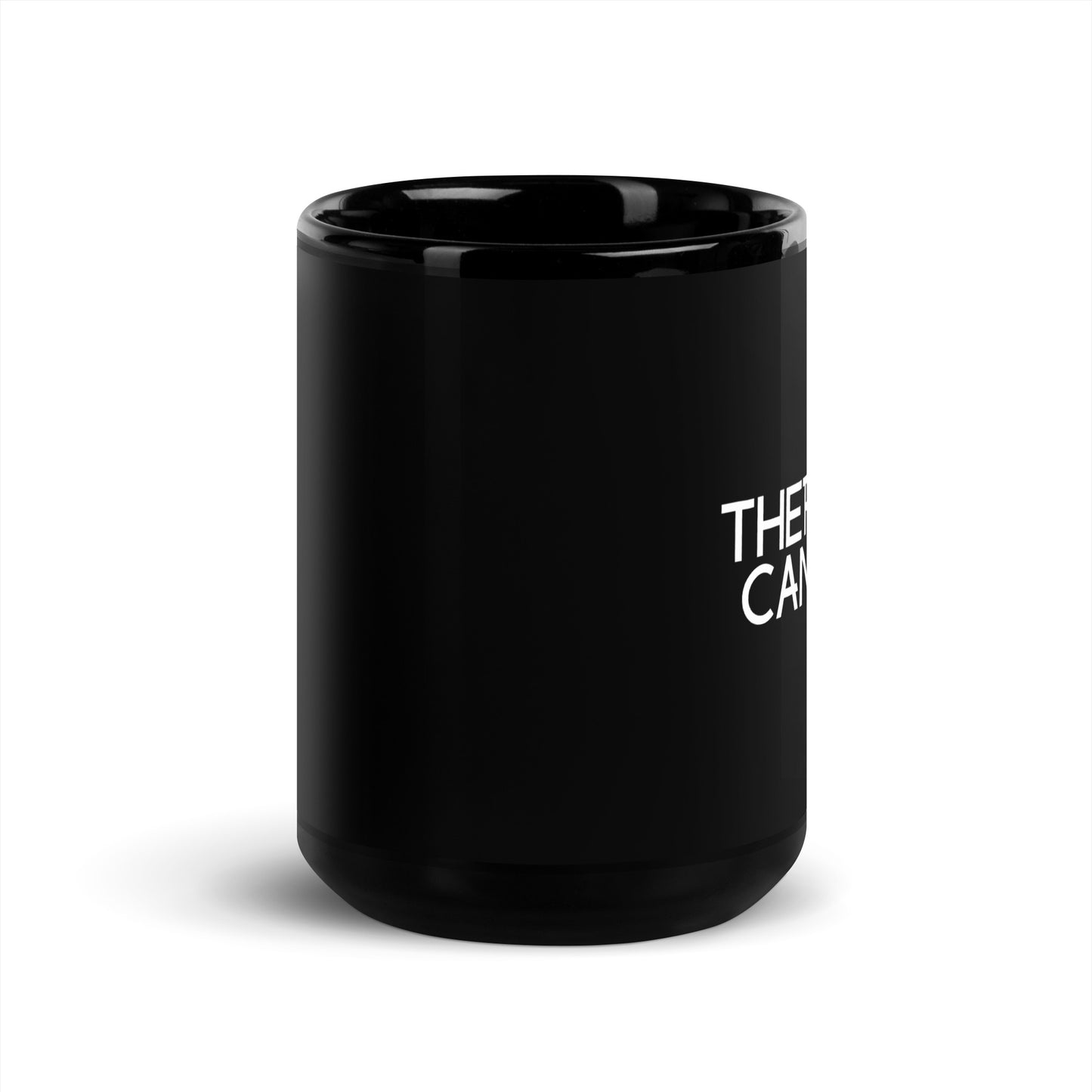 Therapy & Candles Black Glossy Mug