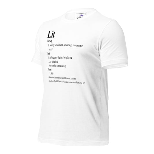 Definition of Lit Unisex t-shirt