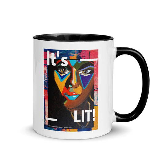 It's Lit Mug with Color Inside