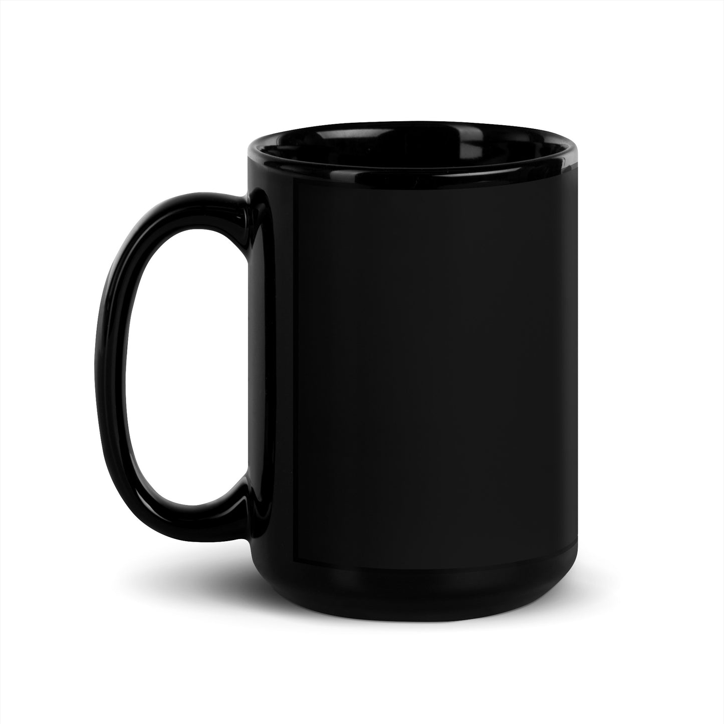 Therapy & Candles Black Glossy Mug