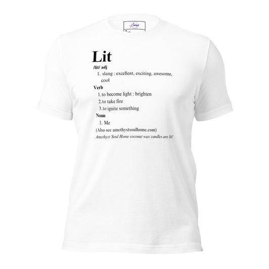 Definition of Lit Unisex t-shirt